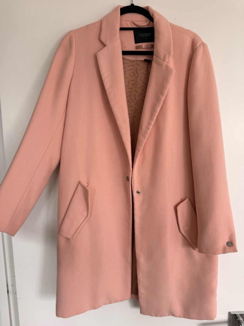 Scotch & Soda Blush Pink Trench Coat